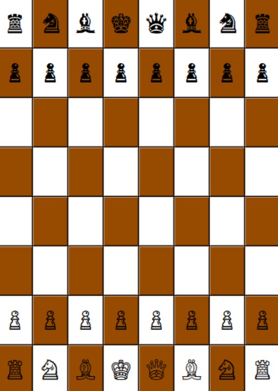 image of chess game made using python
